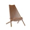 Flash Furniture Delia Indoor/Outdoor Folding Acacia Wood Chair, Low Profile Lounge for Patio, Porch, Garden, Brown LTS-0441-BR-GG - alternate 1
